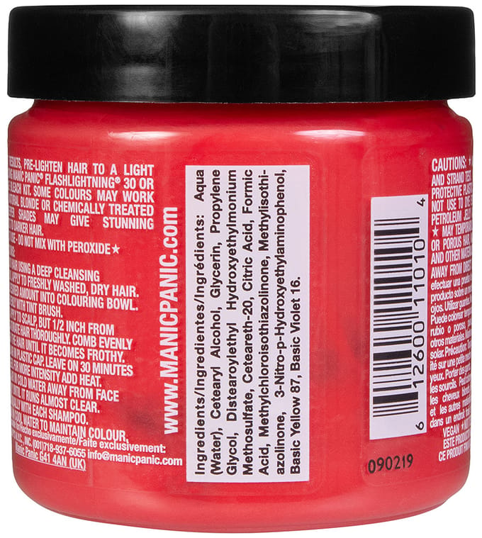Manic Panic Semi-Permanent Hair Color Cream Wildfire 118 ml