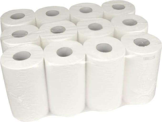 Handdoekrol Mini 1-laags • 12 rollen x 120 m – Professioneel Hygiënepapier