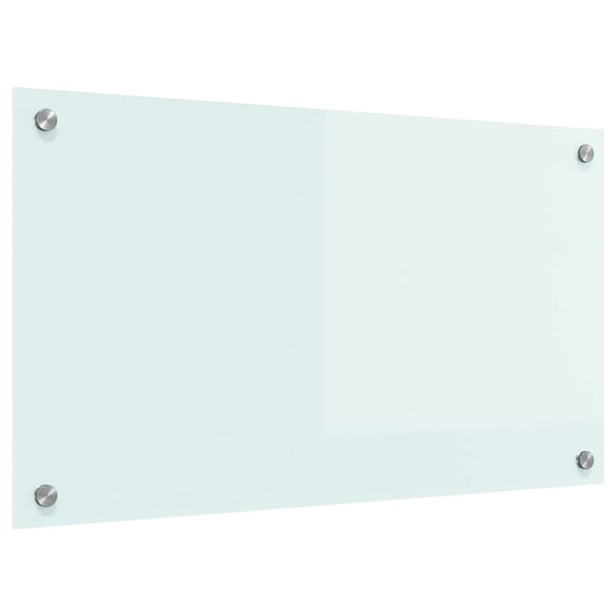 vidaXL - Keuken - Spatscherm - Wit - 70 - x - 40 - cm - gehard - glas