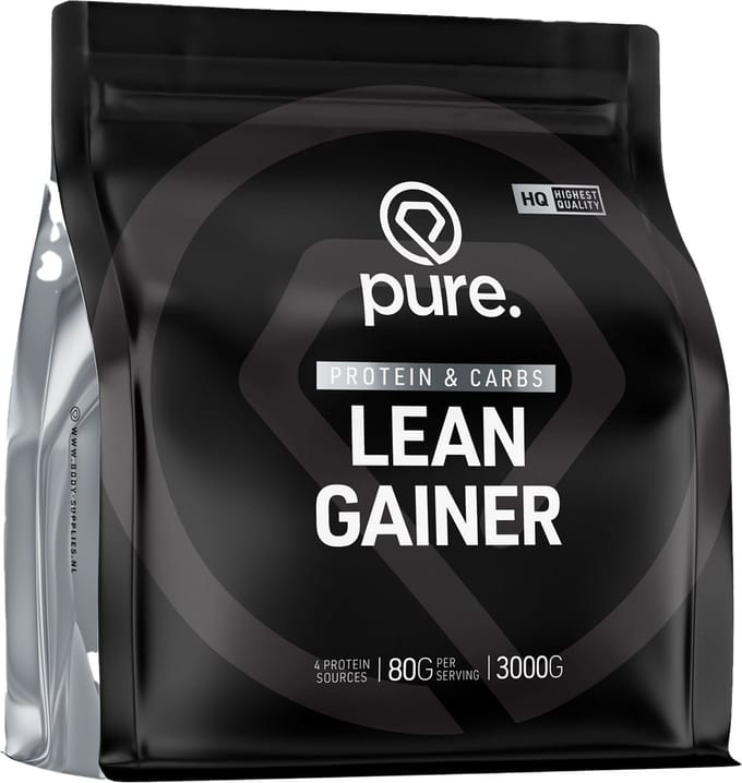 Pure. Lean Gainer - Chocolade - 3000g - mass gainer - eiwitten en koolhydraten - BCAA & protein