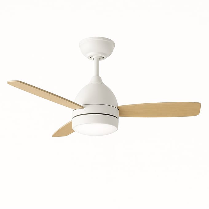 Evolar Plafondventilator met Verlichting - 122 cm - Stille Plafondlamp met Ventilator - Dimbaar Warm Wit Licht (LED) - Hout - EVO-CF48WWD
