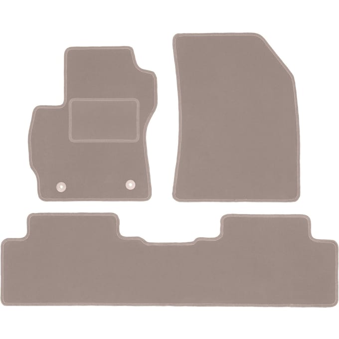 Beige veloursmatten voor: Mazda Premacy II minivan (2005-2010)