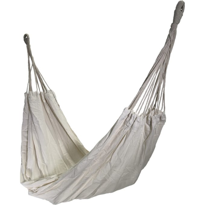 4gardenz® Beach Hangmat 320x150cm - Polykatoen - tot 200 kg - Crème