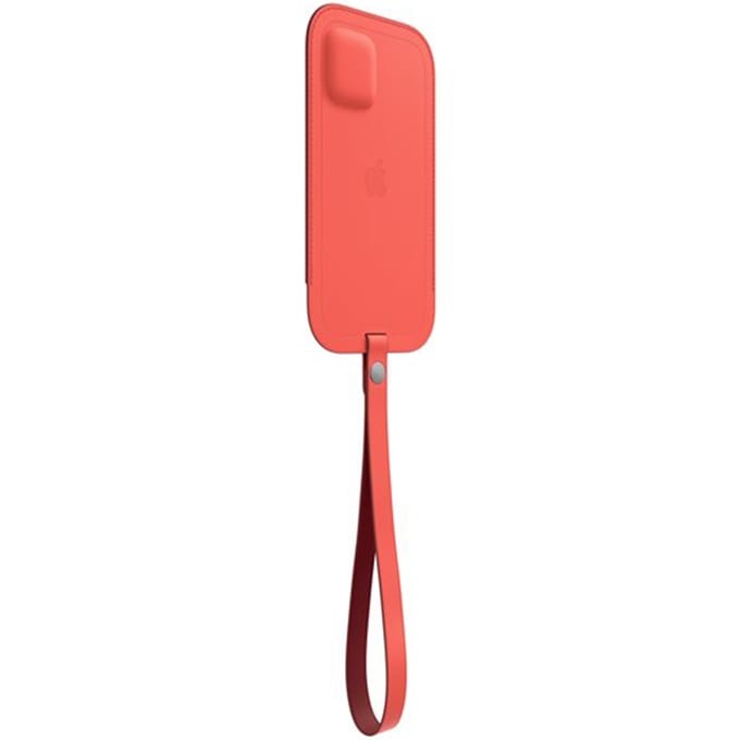 Leather Sleeve MagSafe voor de Apple iPhone 12 Pro Max - Pink Citrus