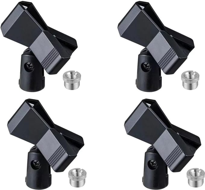 Universele Microfooncliphouder voor Standaarden - 4 Stuks
