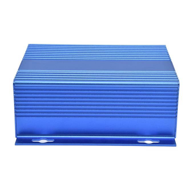Aluminiumlegering Elektrische Doos Project Aansluitdoos Gesplitste Behuizing 61x147x155mm Matblauw
