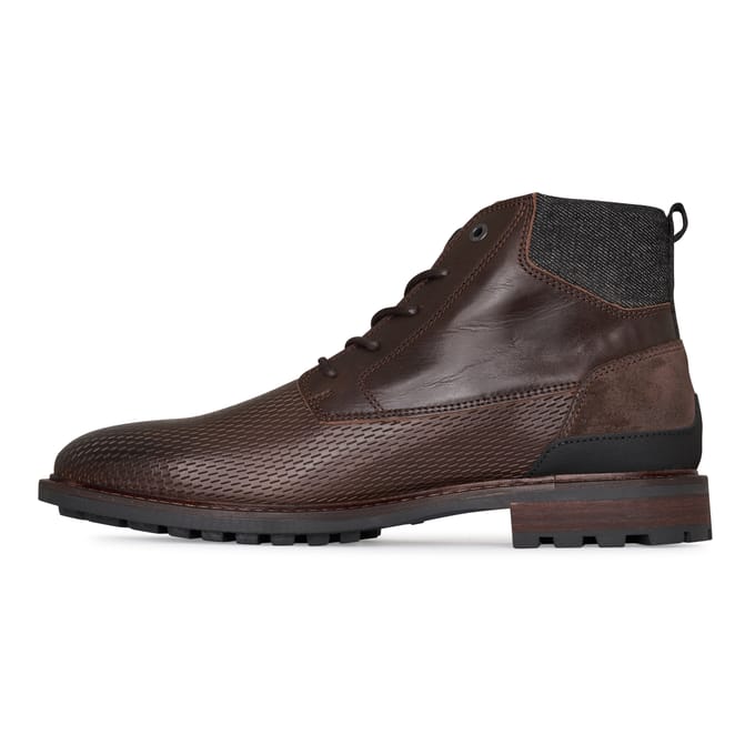 PME Legend - Heren Veterschoenen Huffster Dark Brown - Bruin - Maat 45