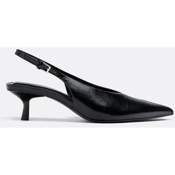 Stradivarius Schoenen met V-hals en kitten heel  Zwart 41