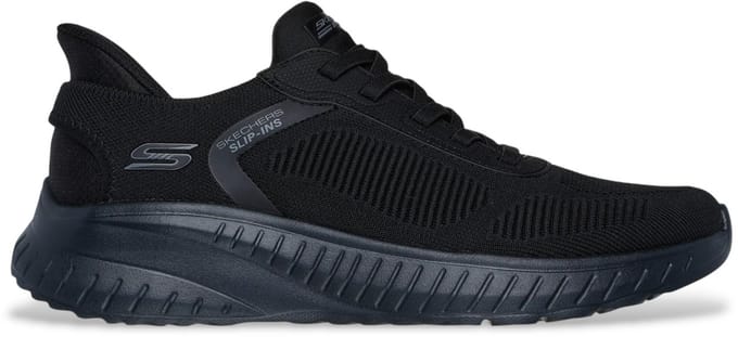Skechers BOBS Sport Squad Chaos Solid Step Heren Zwart / Zwarte Zool Sneakers