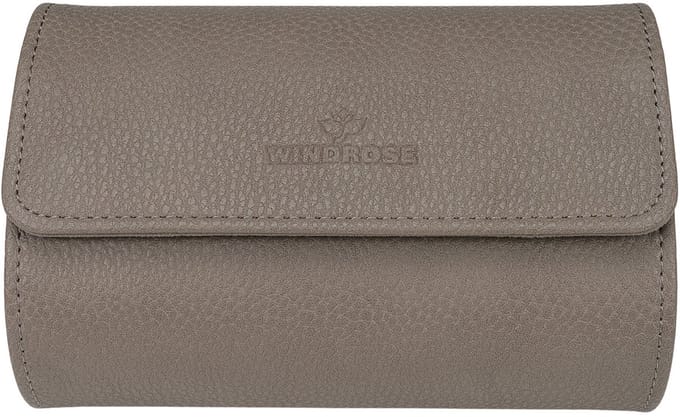 Windrose Tempora Reise - Watch Case (für 2 Uhren) 15 cm (beige)