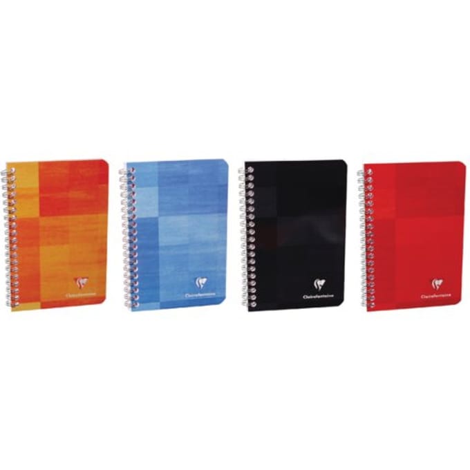 NOTITIEBOEK CLAIREF MATRIS DSP 110X170MM LIJN 90V