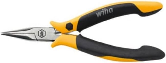 Punttang - Lange bek - Precisiewerk - ESD veilig - 120 mm - Rood