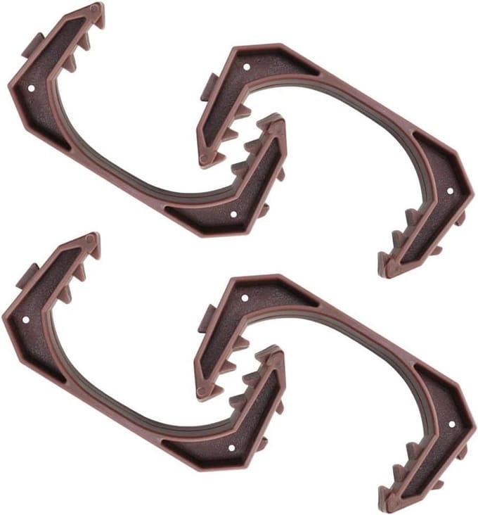 Raamclips - Raamopeners stoppers - Veilig ventileren - Voorkomt dichtslaan - 4 stuks 11cm - Bruin