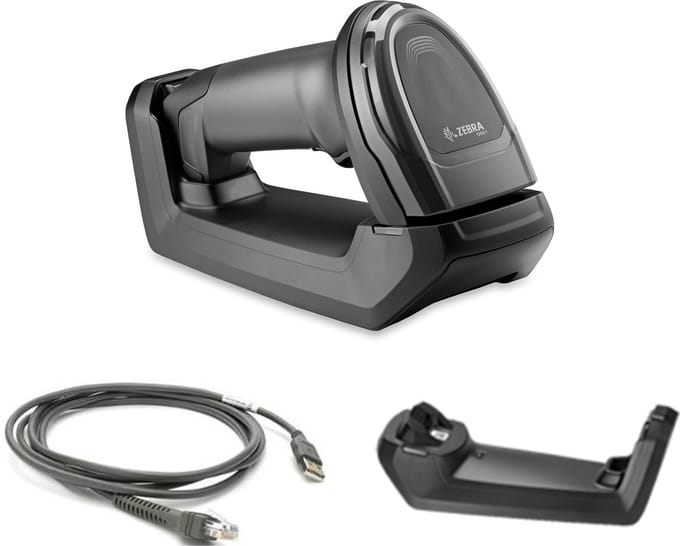 Zebra DS8178-SR - 2D Wireless Barcode Reader (includes USB Cable and Cradle)