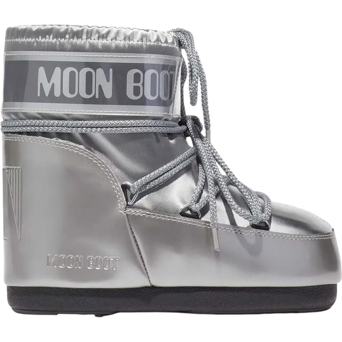 Moon Boot Zilveren Icoon Laagglanslaarzen