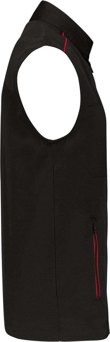 WK. Designed To Work Gilet Day To Day WK6148 - BLACK / RED - 4XL
