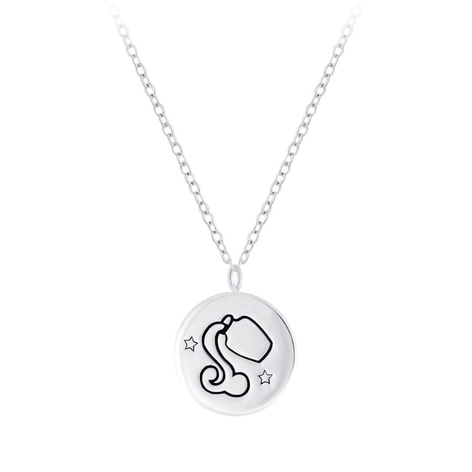Joy|S - Zilveren sterrenbeeld Aquarius Waterman hanger met ketting