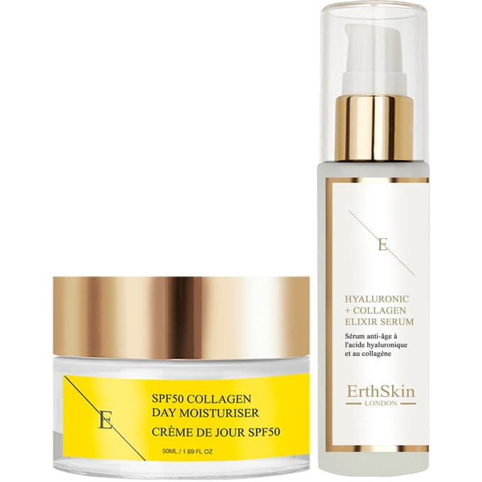 SPF 50 Collageen Dagcrème 50ml + Hydrozuur & Collageen Serum - 60ml