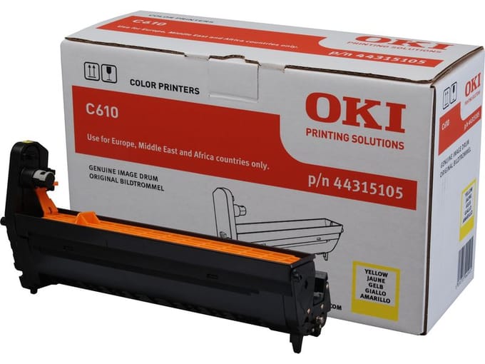 OKI Drum Yellow for C610 20000 pages - Drum kit Geel