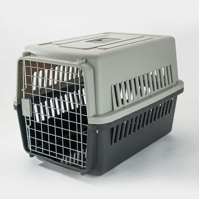 Huisdier Luchtbox Hond Groot Auto Hondenkooi Controle Klein Middelgroot Groot Hond Kat Kooien Draagbaar Buiten 1 gray