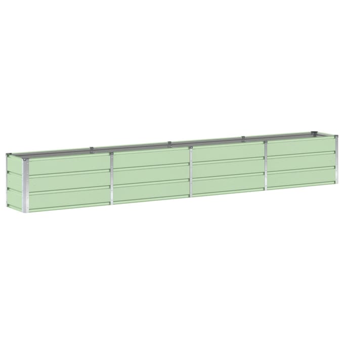 vidaXL - Plantenbak - Groen - 320 - x - 40 - x - 45 - cm - Staal