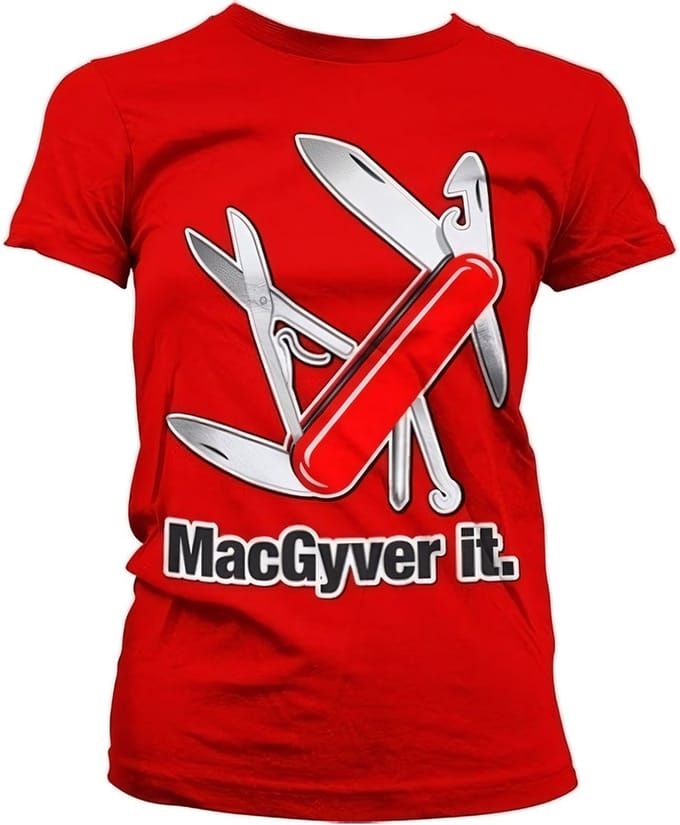 MacGyver Dames Tshirt -M- MacGyver It Rood