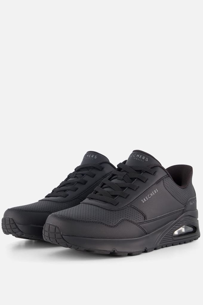 Skechers Slip-ins Uno Instappers zwart Leer - Maat 48 1/2