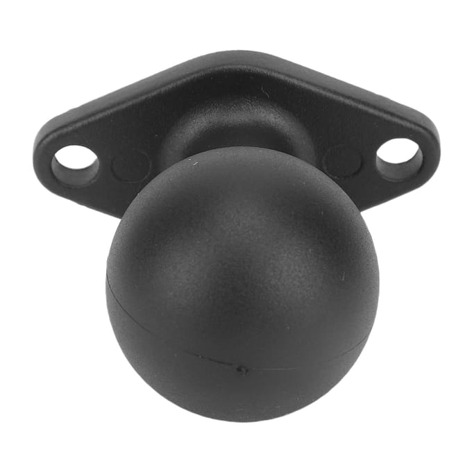 Base Boule Diamantée Adaptée pour Support RAM Alliage d'Aluminium Caoutchouc Support Boule 1,5 Pouce avec Plaque Diamantée black