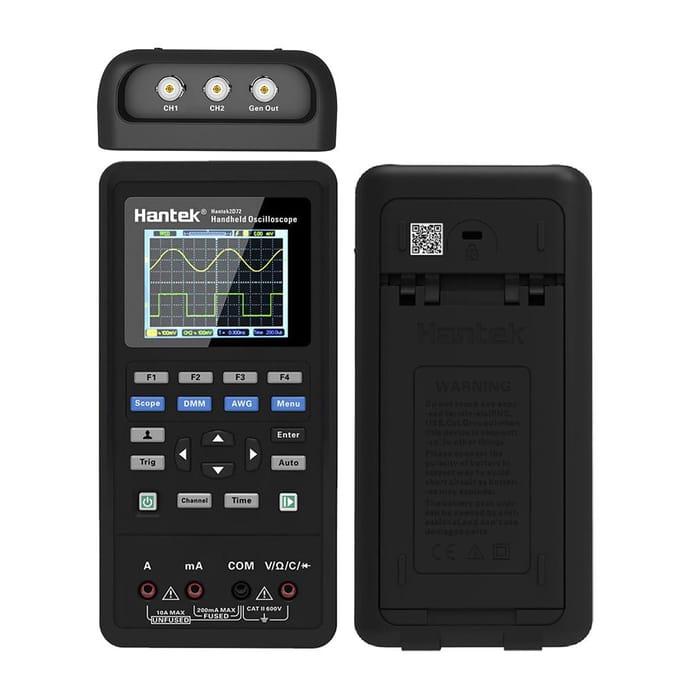 Hantek 2-in-1 draagbare digitale oscilloscoop + multimeter Tweekanaals 2 kanalen USB-scopemeter US Plug