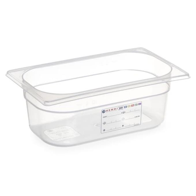 HENDI Gastronorm bak – luchtdicht – transparant – 2,8L – 265x162x100 mm