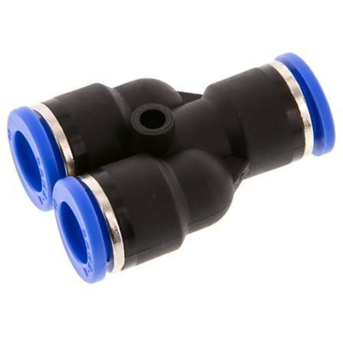 10mm Y-koppeling PA 66 Insteekfitting NBR [2 Stuks]