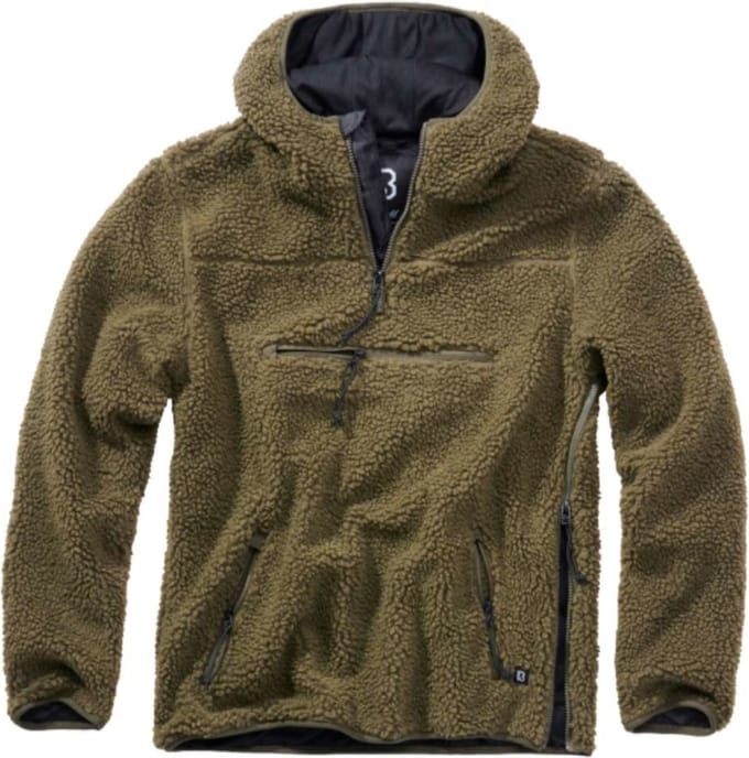 Brandit - Teddyfleece Worker Pullover Jas - 2XL - Groen
