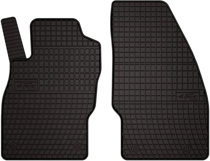 Wielganizator SolidPRO - Auto Rubbermatten - 1e Rij - Opel Corsa E Hatchback - Zwart