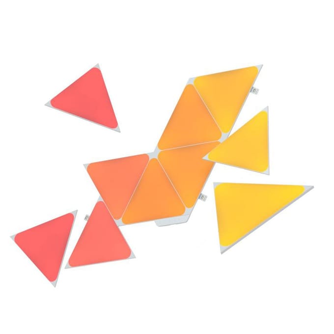 Nanoleaf Shapes Mini Triangles Uitbreidingspakket - 10 Panelen - Slimme Verlichting - Siri, Google
