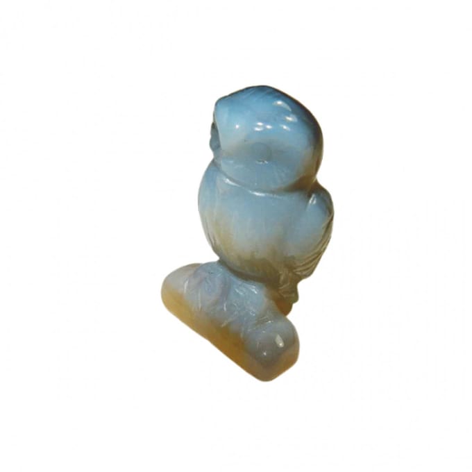 Miniatuur Uil Natuurlijk Agaat
