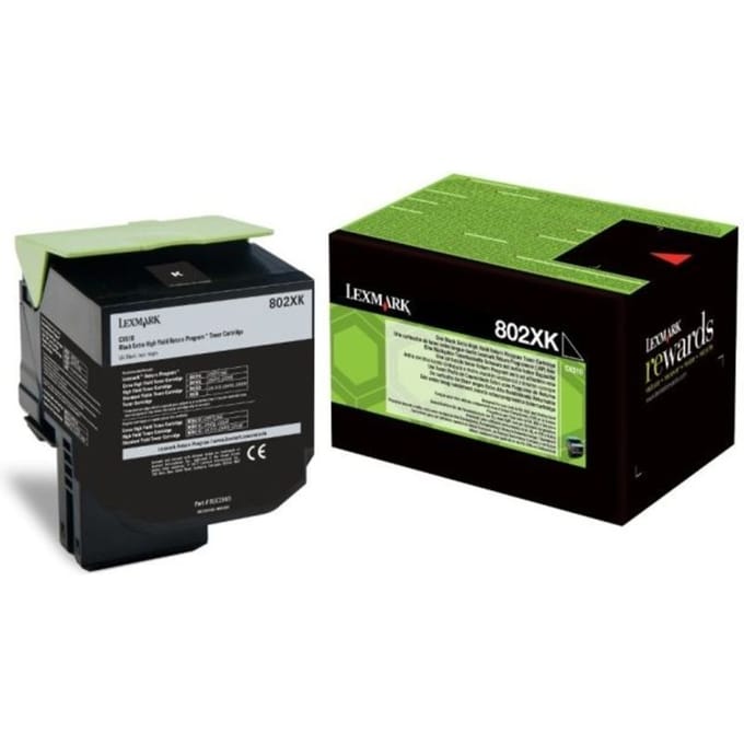 Lexmark 80C2XK0 (802XK) Toner Zwart Extra hoge capaciteit