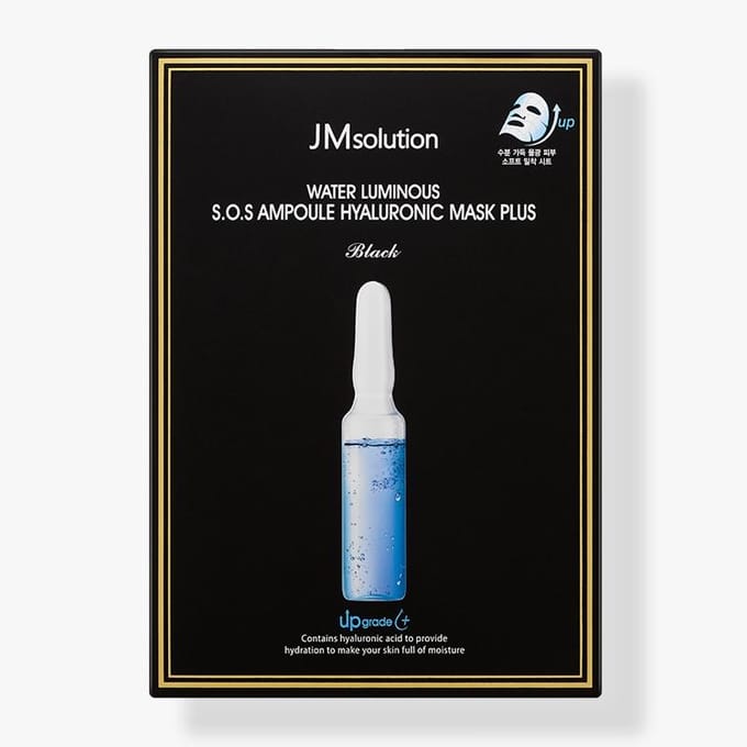 JMsolution - Water Luminous S.O.S Ampoule Hyaluronic Mask Black - 10stukken