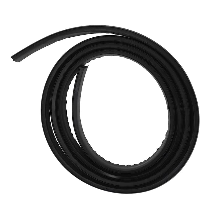 L-rail afdekstrip 2m rubber beschermende L-rail vulmiddel inpers afdekstrip voor gemakkelijk rollen black