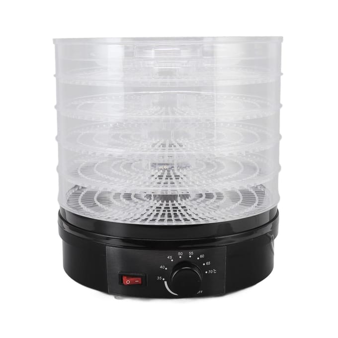 Voedseldrogers Zwart ABS Fruit Groenten Vlees Touch Control Voedsel Luchtdroger voor Thuis white