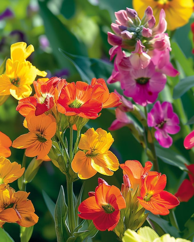 2 sets - Muurbloem Zaden Fair Lady Gemengd Erysimum Cheiri Tweejarig