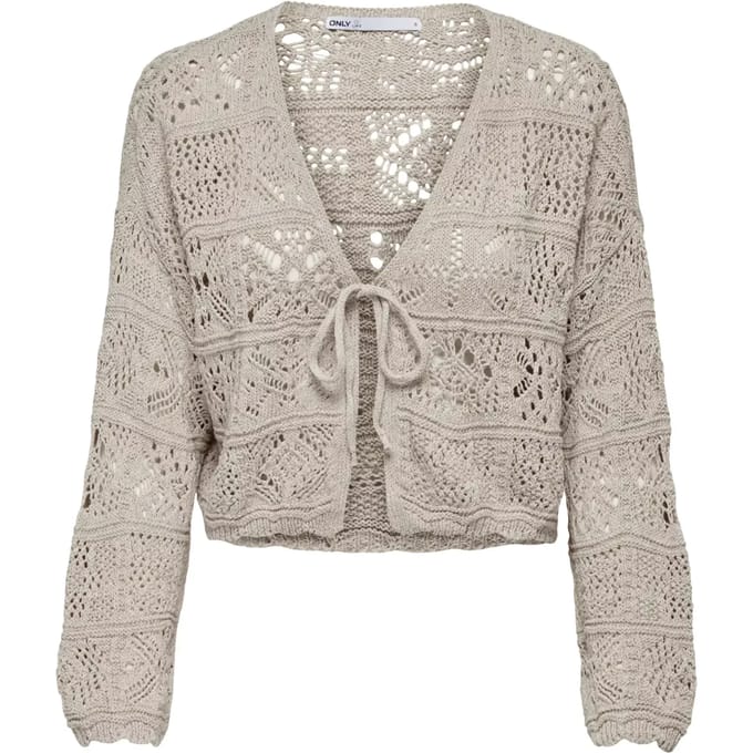 Gecropst vest van katoenmix model 'BEACH LIFE'