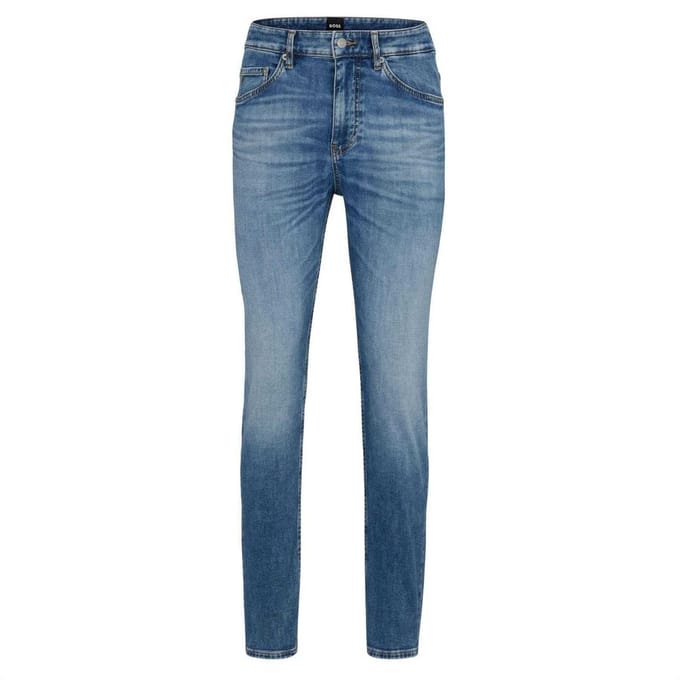Boss Heren leren jeans (Turquoise)