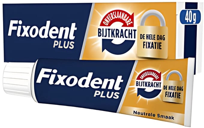Fixodent - Kleefpasta - Plus - Krachtige Hechting - 40 g