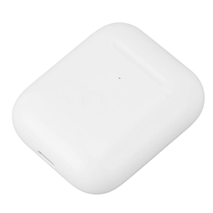 Draadloze Oplader Case Vervanging Oplaadcase met Bluetooth Koppelings-Synchronisatieknop voor IOS Oordopjes white