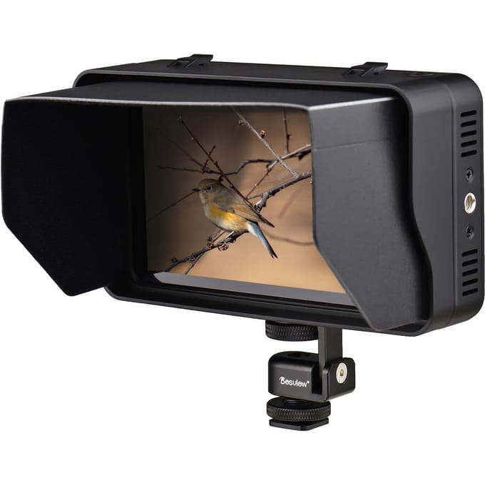 Bestview R5II 5.5 Inch Compacte 4K Camera Veldmonitor Touchscreen HDMI Ingang & Uitgang 800Nits zwart