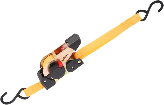 Spanband Zelfopwikkelend - Sjorband Vastzetband - Veilig Transport - Geen Flapperende Uiteinden - 3 Meter - Zwart