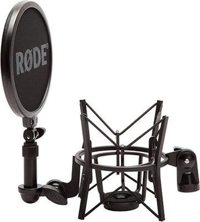 Rode SM-6 Spinne + integr. Popbescherming - Microfoon shockmount
