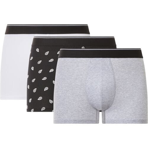 ESMARA MEN Set van 3 heren boxers (Zwart/grijs/wit, M)