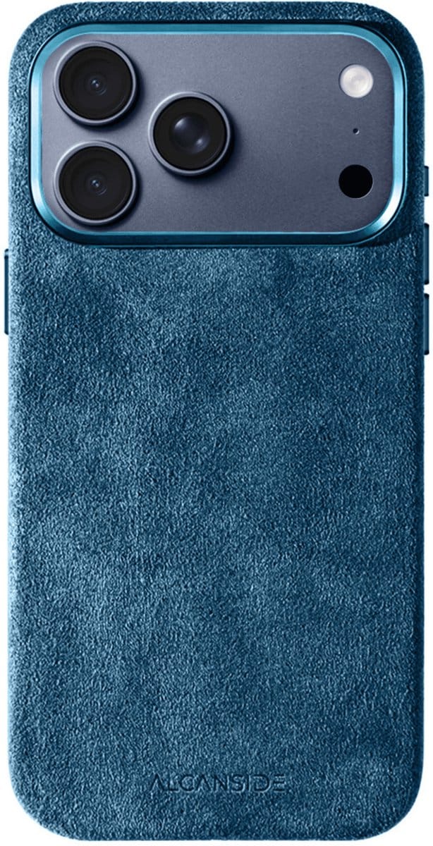 iPhone Alcantara Case - Ocean Blue