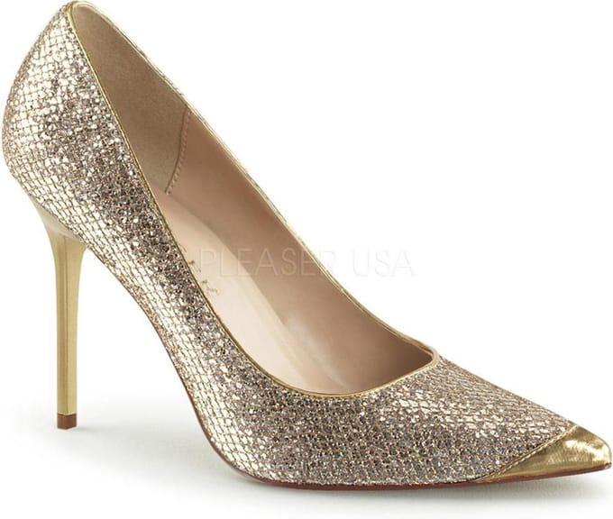 Pleaser - CLASSIQUE20 Pumps - US 8 - 38 Shoes - Goudkleurig